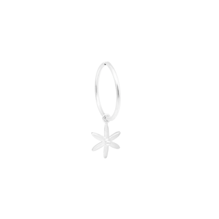 Sleeper Hoop Earring w/ Mini Star - Anne Sportun Fine Jewellery