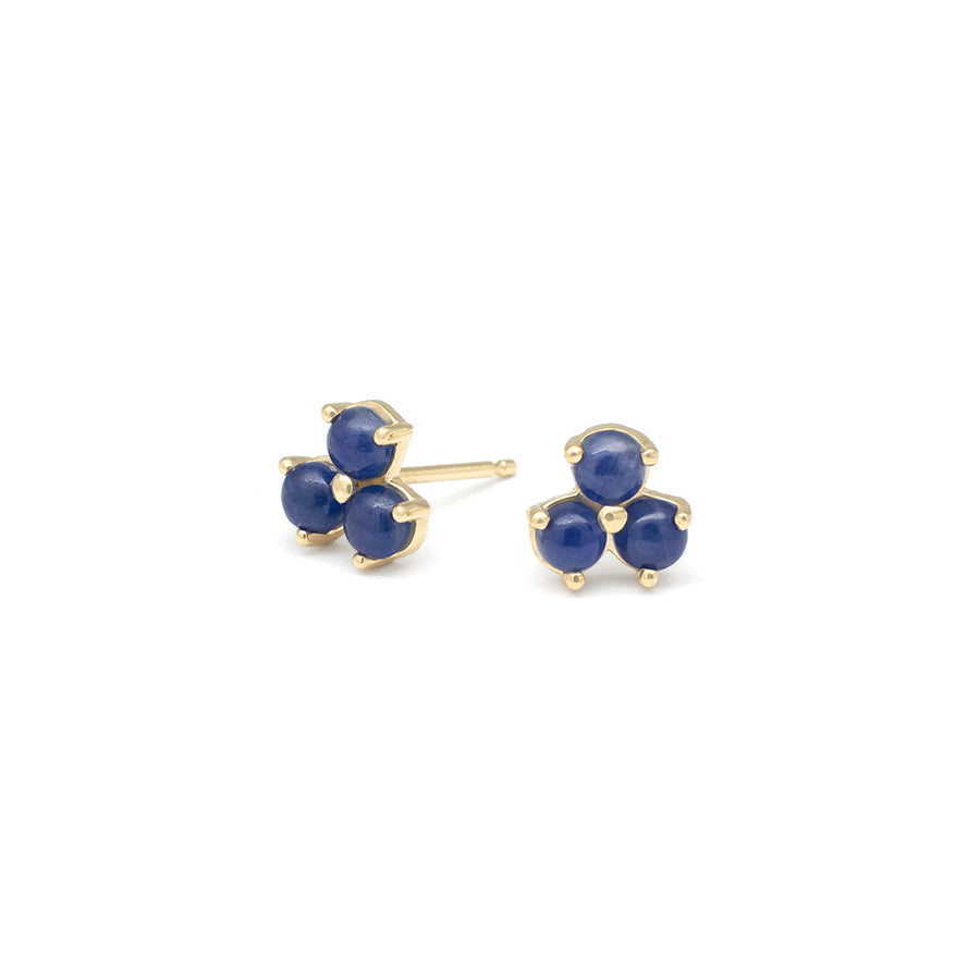 Mini Trillium Gemstone Stud Earrings – Anne Sportun Fine Jewellery