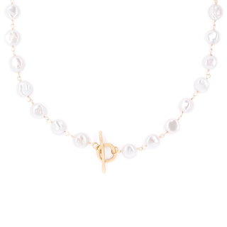 *Limited Edition* Hand Tied Keshi Pearl Toggle Necklace