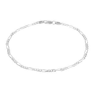 2.4mm Figaro Chain Bracelet | 10k