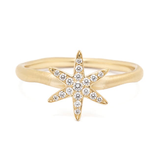 Diamond Pave Star Ring