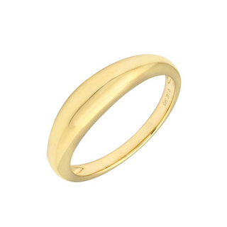 BOLD GOLD TAPERING DOME RING