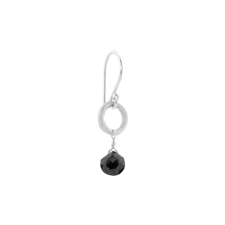 Heart Briolette Black Spinel Earrings - Anne Sportun Fine Jewellery