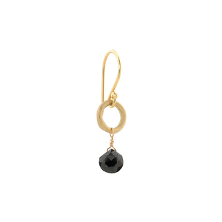 Heart Briolette Black Spinel Earrings - Anne Sportun Fine Jewellery
