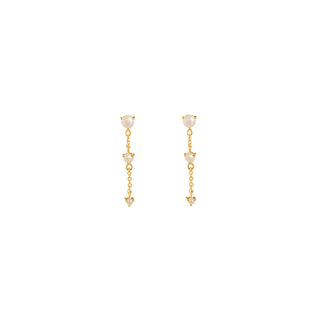 Melody Dangling Studs | Pearl