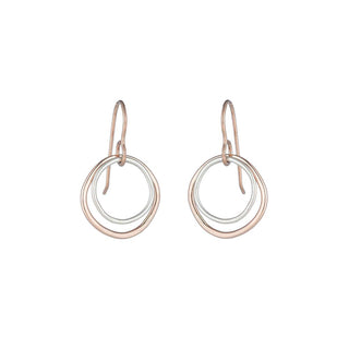 SMALL DOUBLE ROUNDED SQUARE EARRINGS - Anne Sportun Fine Jewellery