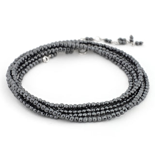 Hematite Wrap Bracelet - Necklace