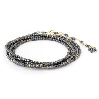 Hematite Wrap Bracelet - Necklace