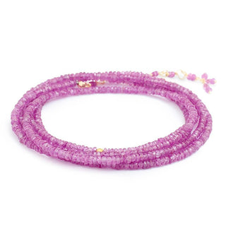 Pink Sapphire Wrap Bracelet - Necklace