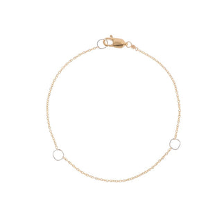 Square & Delicate Chain Bracelet - Anne Sportun Fine Jewellery