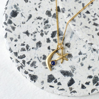 Gemstone Crescent Charm - Anne Sportun Fine Jewellery