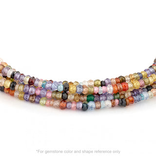 'Wrap' Gemstone Large Hammered Disc Necklace