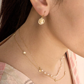 Eight Hammered Gold Disc Necklace - Anne Sportun Fine Jewellery