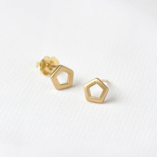 Pentagonal Stud Earring - Anne Sportun Fine Jewellery