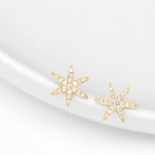 Diamond Pave Star Earrings - Anne Sportun Fine Jewellery