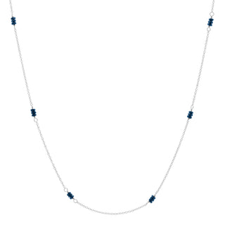 Sapphire or Ruby Station Necklace