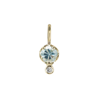 Gemstone Amulet | Aquamarine | 10k
