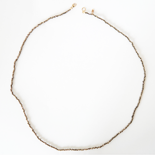 Sparkling Pyrite Strand Necklace | 14k