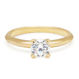 Solitaire Bridal Mount with Knife Edge Band - Anne Sportun Fine Jewellery
