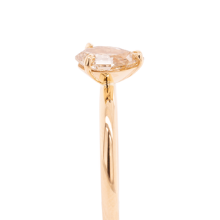 Custom 'Annie' 1.00ct Step-Cut Pear Diamond Ring