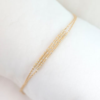 Stardust Textured Stick Bracelet - Anne Sportun Fine Jewellery