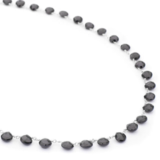 Heart-shaped Black Spinel Necklace