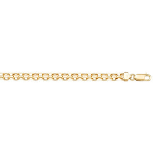 2.6mm Solid Bismark Link Chain Bracelet | 10k