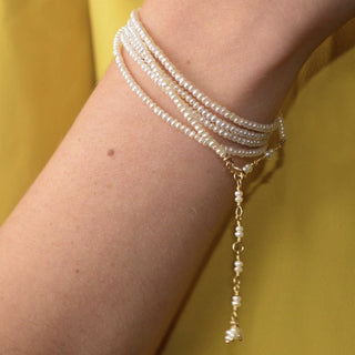 Pearl Wrap Bracelet - Necklace
