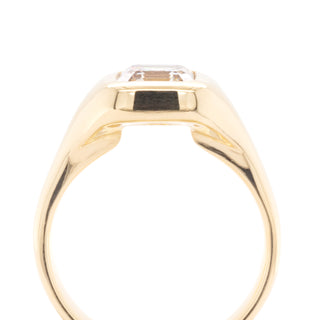 Custom 1.55ct Asscher 'Ruby' Signet Ring