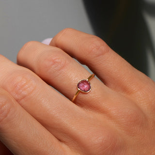 Rosecut Ring | 10K | Pink Sapphire