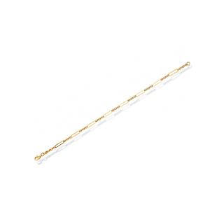 Link & Paperclip Bracelet | 10k Gold