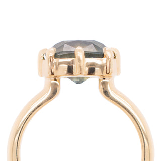 Custom 2.90ct Cushion Sapphire 8 Claw "Haley" Ring