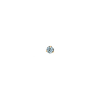 Aquamarine Single Stud | 14k