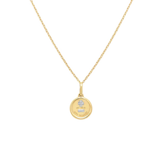 Love Token Necklace Round | 14k | Diamond - Anne Sportun Fine Jewellery