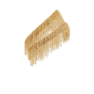 1C001 GOLD FRINGE DOUBLE WRAP BRACELET - CHOKER