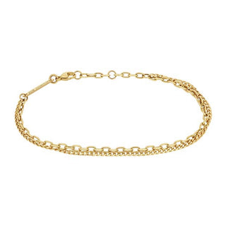 Double Chain Bracelet | 14k
