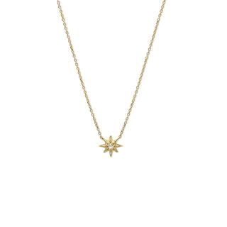 Micro Starburst Necklace | 14k Gold