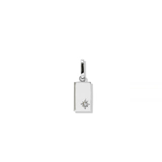 Mini Love Letter Tag Charm | Silver