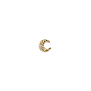 Petite Crescent Moon Stud | Single