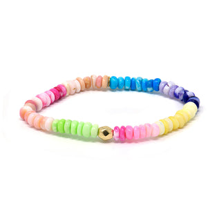 Bohème Gold Rock Multicolor Opal Bracelet | 14k