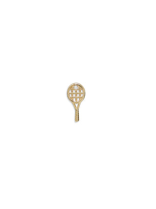 Single Tiny Tennis Racket Stud | 14k