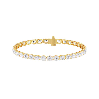 6.5ct East-West Oval Lab Diamond Tennis Bracelet