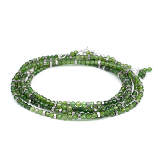 Green Tourmaline Wrap Bracelet - Necklace