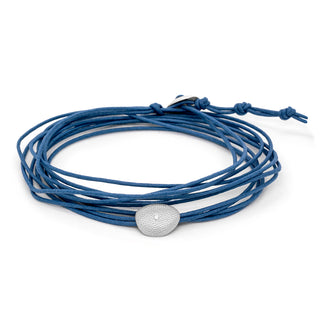 Linen Cord Single Diamond Stardust Petal Bracelet