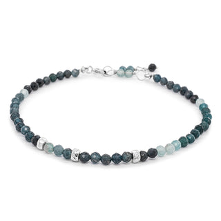 Hammered Bead Natural Gemstone Bracelet - Anne Sportun Fine Jewellery