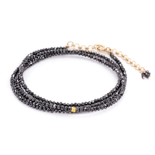 Petite Diamond Bead Wrap Bracelet-Necklace
