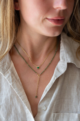 'Archive' 0.36ct Emerald Cut Necklace
