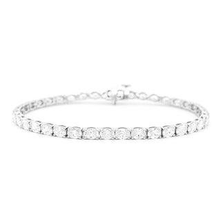6.5ct East-West Oval Lab Diamond Tennis Bracelet