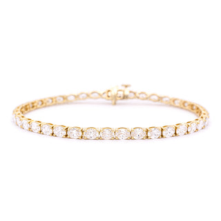 6.5ct East-West Oval Lab Diamond Tennis Bracelet