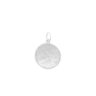 14mm Hammered Disc Charm